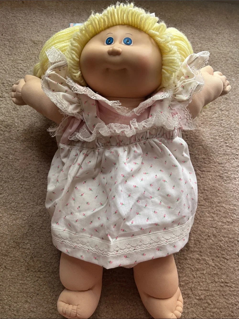 Classic Yellow-Haired Cabbage Patch 1980-1982 Xavier Robert’s doll vintage clean
